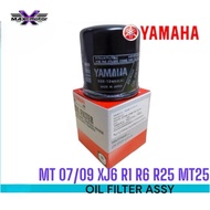 ( JAPAN ) YAMAHA R1 R6 XJ6 MT07 MT09 MT10 MT25 R25 OIL FILTER ASSY 4T MINYAK FILTER