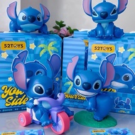 52TOYS Stitch Beside Series Mystery Box Stitch Clockwork Movable Doll Figure Decoration