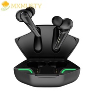 MXMUSTY Wireless Earbuds, X15 with Charging Case TWS Wireless Headphones, Personality LED Display Bl