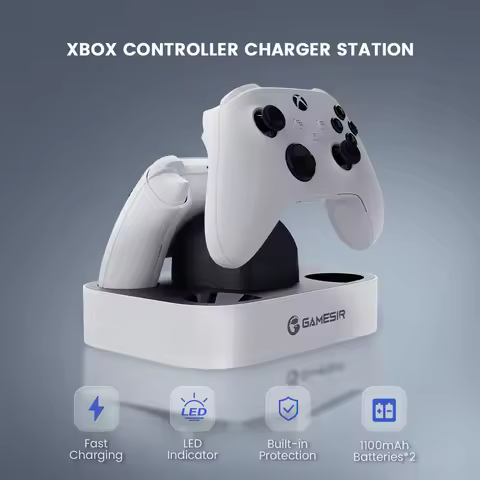 GameSir Dual Controller Charger for Xbox One, Xbox One X|S, Xbox series X|S Controller Charging Stat