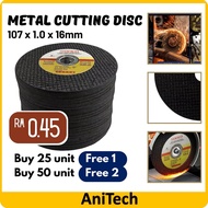 Ready Stock Stainless Steel Cutting Disc Metal Mata Grinder Potong Besi Murah 107x1.0x16mm Angle Grinder Cut Off Resin