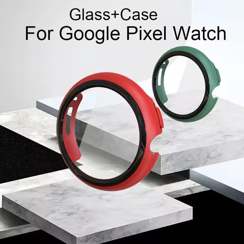 Screen Case For Google Pixel Watch Smartwatch Accessories Bumper Full Cover Screen Protector Glass S