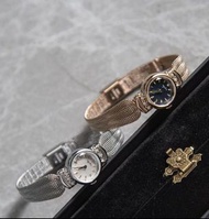 阿卡朵Agete手錶 香檳金貝母面石英錶 小直徑手錶女 兩針超薄手工編織鏈條錶帶手鐲手錶 時尚精品錶