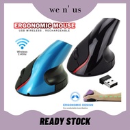 USB Wireless Ergonomic Mouse Ergonomic Vertical Optical Design Rechargeable Mouse
