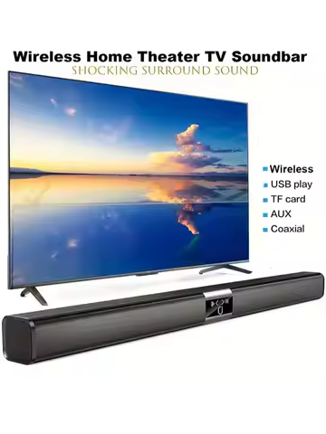 Soundbar Cinema Soundbar Hifi Wireless Bluetooth Speaker Home Theater Tv Computer Soundbar Wall-Moun