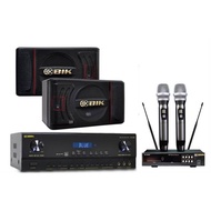 BIK BJ-A88 AMP + BIK BJ-S886 II Speaker + Wireless mic BJ-U100 Karaoke Package **Free Speaker Bracke