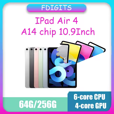 IPad Air 4 A14 Bionic chip 10.9Inch 64G/256G Touch ID WiFi 4G 6-core CPU 4-core GPU 16-core Neural E