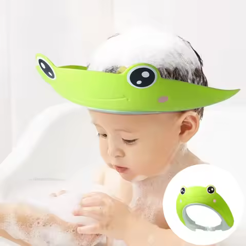 Baby Shampoo Cap Adjustable Waterproof Eye Protection Earmuff Headgear Shampoo Cap Children's Baby B