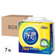 得意 連續抽取式花紋衛生紙 100張