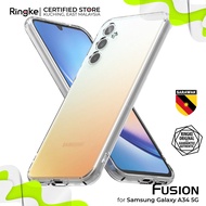 RINGKE® FUSION MATTE Anti-Fingerprint Samsung Galaxy A34 5G Translucent Hard Frost Back Shockproof B