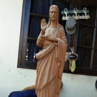 PATUNG YESUS - PATUNG YESUS BUATAN PENGERAJIN BALI - KAYU 35 CM