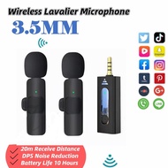 K35 Wireless Clip Microphone Adaptation Speaker 3.5 MM Aux For Intelligent Noise Cancellation Wirele
