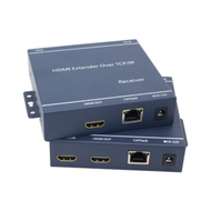 HDMI轉RJ45延長器 TCP/IP一對多功能 支援1080P 傳輸200米（黑色）