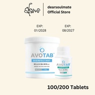AVOTAB KKM APPROVED Disinfectant Tablet | 0.5g 100 Tablets | 1.25g 200 Tablets
