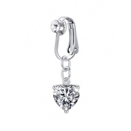 Fake Belly Ring Bell Button Rings Fake Belly Piercing Love Heart Butterfly Dangle Clip On Umbilical