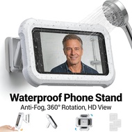 360 Rotating Stand Phone Case Phone Stand Anti-fog High-definition Waterproof Bathroom Shower Phone
