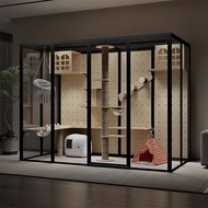 Indoor Cat Villa Panoramic Cat Villa Cat House House Household Cat Cage Large Indoor Cat Villa Cat C