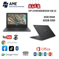 HP CHROMEBOOK 11A G8 AMD A4-9120C 4GB RAM 32GB SSD  11.6-inch HD  PLAYSTORE BEST OF STUDENTS