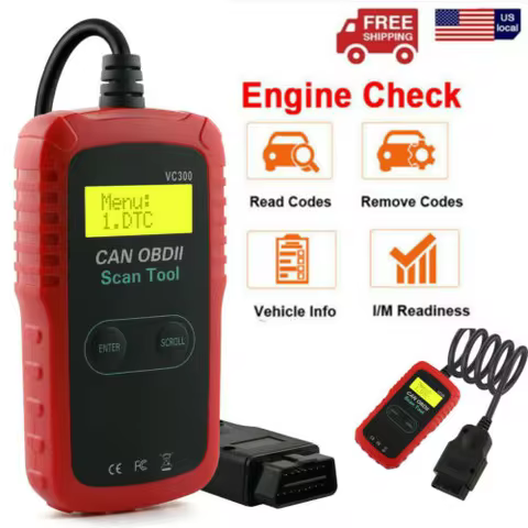 ANCEL VC300 CAN OBD2 Scanner OBD Code Reader Car Check Engine Automotive Fault Diagnostic Tool Only 