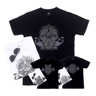 Men Fashion Short Sleeve T Shirt Baju Lelaki Animal Naga Dragon Wolf Lion Design (S-L)