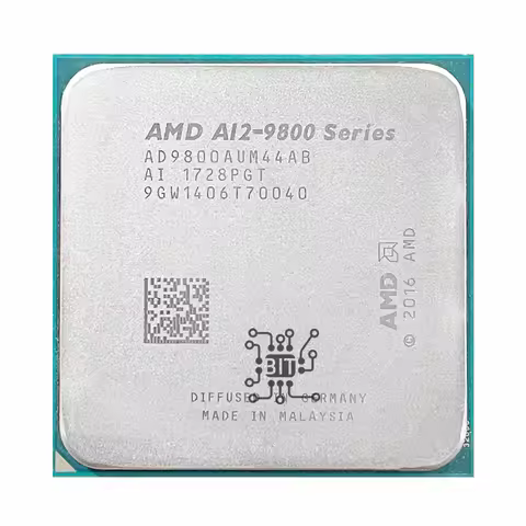AMD A12-Series A12-9800 A12 9800 3.8 GHz Quad-Core CPU AD9800AUM44AB/AD980BAUM44AB Socket AM4