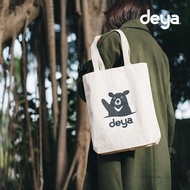 deya Bear Canvas Bow Gift Tote Bag Shopping Eco-Friendly