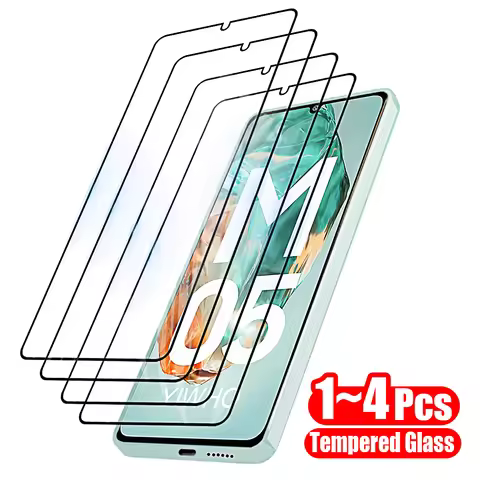 1-4pcs Protective Glass for Samsung M05 M55 M35 M15 M54 M34 M14 5G Tempered Screen Protectors on For