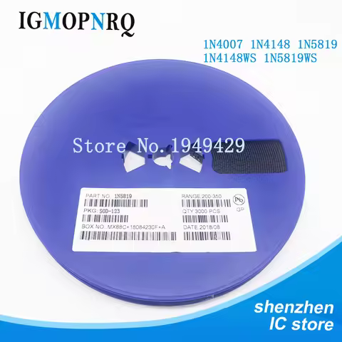 3000pcs SMD diode 0805 SOD-123 1N5819 1N4148 1N4007 SOD123 SOD-323 1206 1N4148WS 1N5819WS B5819WS SO