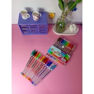 (not wholesale) [Aesthetic by fss.id] Colored pens/glitter pens/coloring pens/12 colors