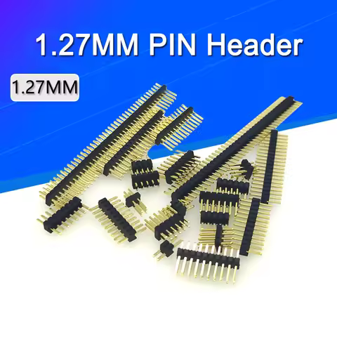 10PCS 1.27mm Pin Header 1.27 Double Row Male 1/2~40P Breakaway PCB Board Connector Strip Pinheader 1