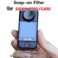 Snap-on Filter for SJCAM C300/C400, UV Protection, ND Dimming, CPL Polarizer