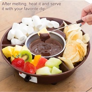 Electric Chocolate Fondue Maker Fruit Cheese Fondue Deluxe Party Hotpot Chocolate Steamboat Chocolat