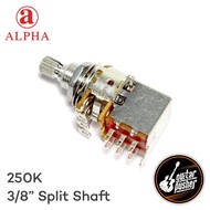 Alpha Push-Pull Audio Taper 3/8 Tall Us Bushing 24 Fine Spline Split Shaft Potentiometer