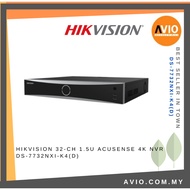 Hikvision 32CH 32 Channel 4K 8MP IP Network CCTV NVR Recorder 4 Hdd 1.5U AcuSense DS-7732NXI-K4(D)