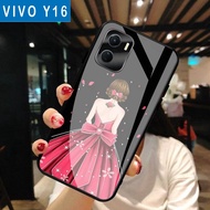 [A02] Vivo Y16 Case Vivo Y16 Glitter Glass Softcase/ Vivo Y16 Phone Case/ Vivo Y16 Case/