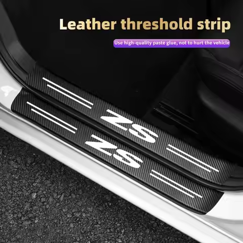 4Pcs Car Door Sill Protector Anti Scratch Threshold Stickers For MG ZS HS MG4 MG5 MG6 MG7 GT GS Carb