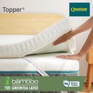 Quantum Topper BAMBOO Tebal 5 cm 120x200 cm Greentea Latex Mattress Topper LATEX