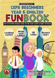 (NB) ENGLISH WORKBOOK: CEFR BEGINNERS ENGLISH FUNBOOK YEAR 1.2.3.4.5.6 (2025) - READY STOCK