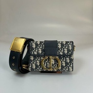 DIOR  刺繡老花蒙田BOX包 MINI