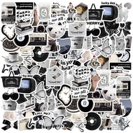 50 PCS Cartoon Cute Exquisit Literary Objects PVC Boxed Stickers Student DIY Stationery Decoration 