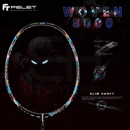 FELET WOVEN 8000 4U 82gram 3U 86gram Badminton Racket 100% Original by FLEET