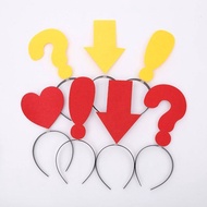 New Arrow Headband Indicator Symbol Headwear Question Mark Sign Mark Cute Cartoon Concert Travel Eve