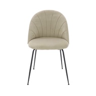 SB Design Square SB FURNITURE เก้าอี้เหล็กเบาะผ้า รุ่น Tenya สีน้ำตาล (50x56x80 ซม.)