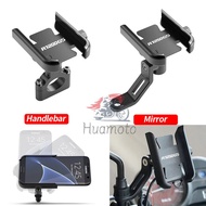 360° Rotary For BMW R1200GS R1250GS 1200 1250 GS Handlebar Mirror Mobile Phone Holder GPS Stand Brac