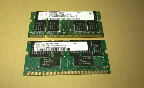 Original Laptop Memory RAM For Hynix PC2700S-25330 1GB DDR 333MHz CL2.5
