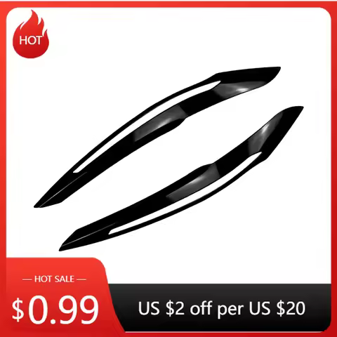 Front Head Lamp Cover Trim Headlight Eyebrow Eyelid Sticker For BMW 1 Series F20 F21 114d 114i 116i 