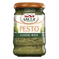 Sacla Classic Basil Pesto 190g แซคล่า คลาสสิคเพสโต้ ขนาด 190 กรัม (3316)