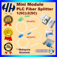 Mini Module Splitter PLC fiber Splitter 1:2 splitter