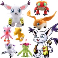 JAMXUN 30cm Anime Digimon Adventure Plush Toys Agumon Tailmon Palmon Plushie Dolls Collectible Stuff