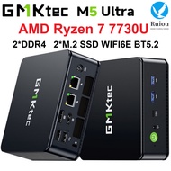GMKtec M5 Ultra MINI PC AMD Ryzen 7 7730U 2*DDR4 2*M.2 SSD Windows 11 Pro WIFI6E BT5.2 Desktop Offic
